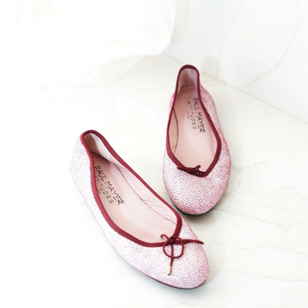 PAUL MAYER attitudes 9 ballet flats suede spots